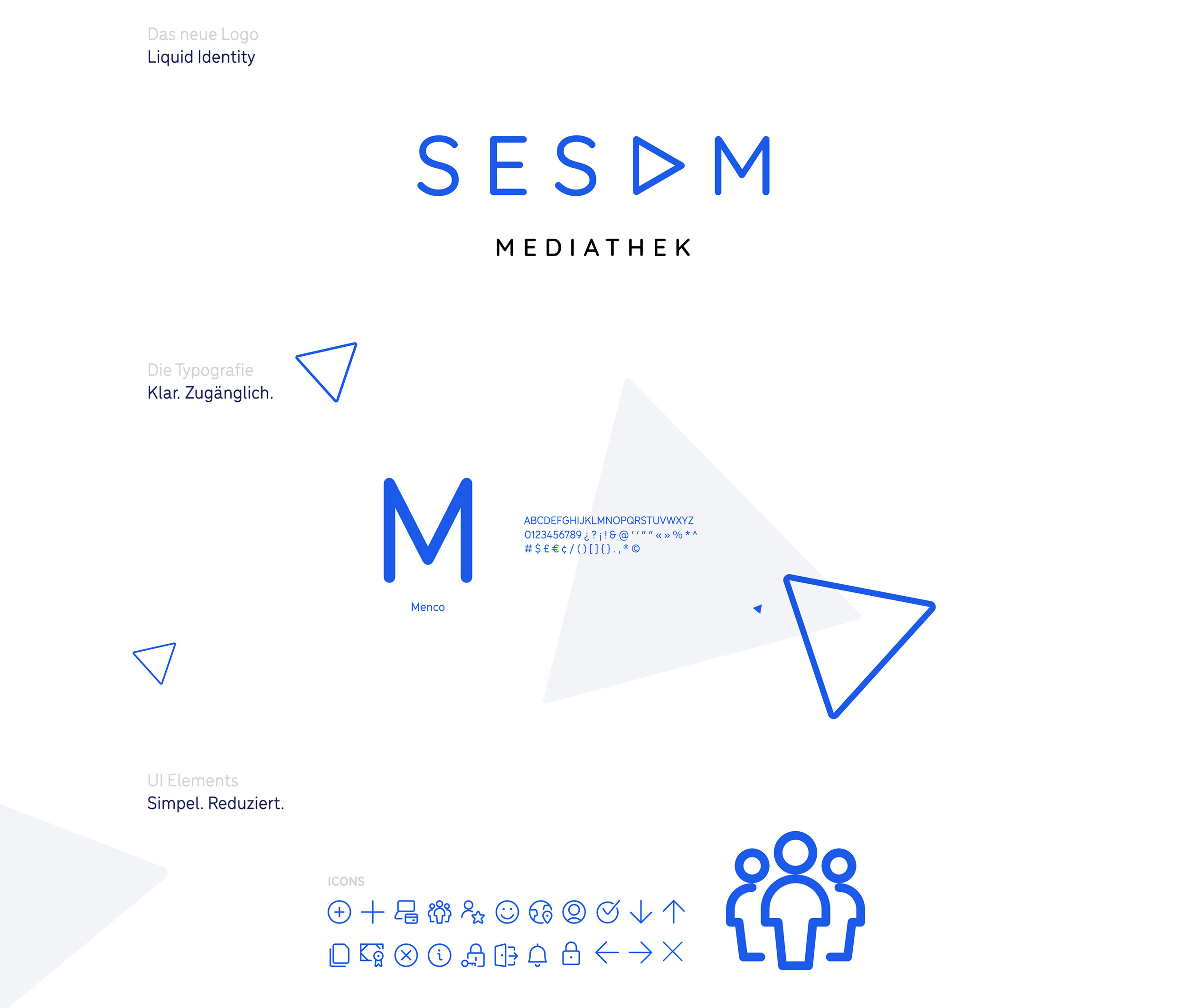 Darstellung des neuen Logos und der klaren und zugänglichen Typografie